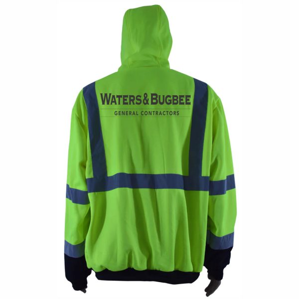 WATERS & BUGBEE FULL ZIPPER SAFETY SWEATSHIRT - Image 3