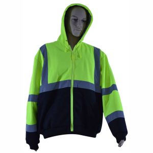 WATERS & BUGBEE FULL ZIPPER SAFETY SWEATSHIRT
