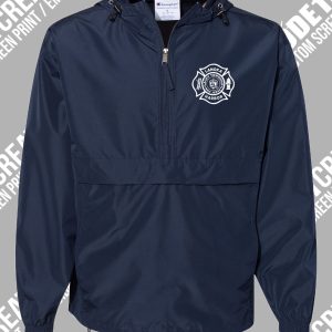 LHFD ADULT PACKABLE ANORAK 1/4 ZIP JACKET