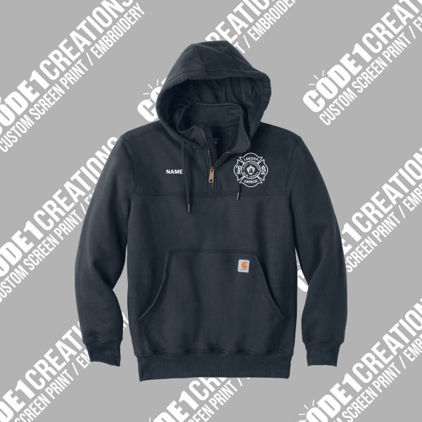 Lanoka Fire - Carhartt ® Rain Defender ® Paxton Heavyweight Hooded Zip Mock Sweatshirt
